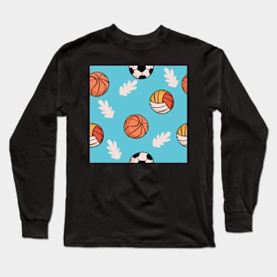 volleyball pattern Long Sleeve T-Shirt